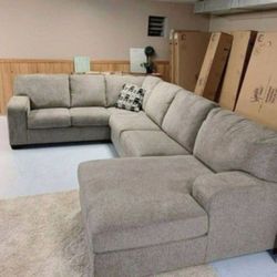 Contemporary Comfortable U Shape RAF LAF Sectional Couch Platinum ✅ Color Options 👍 Brand New 🌟 Fast Delivery 🚚  Special Discount ✅