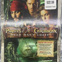 Walt Disney “ Pirates of The Caribbean” Dead Mans Chest, 2-Disc Limited Edition.