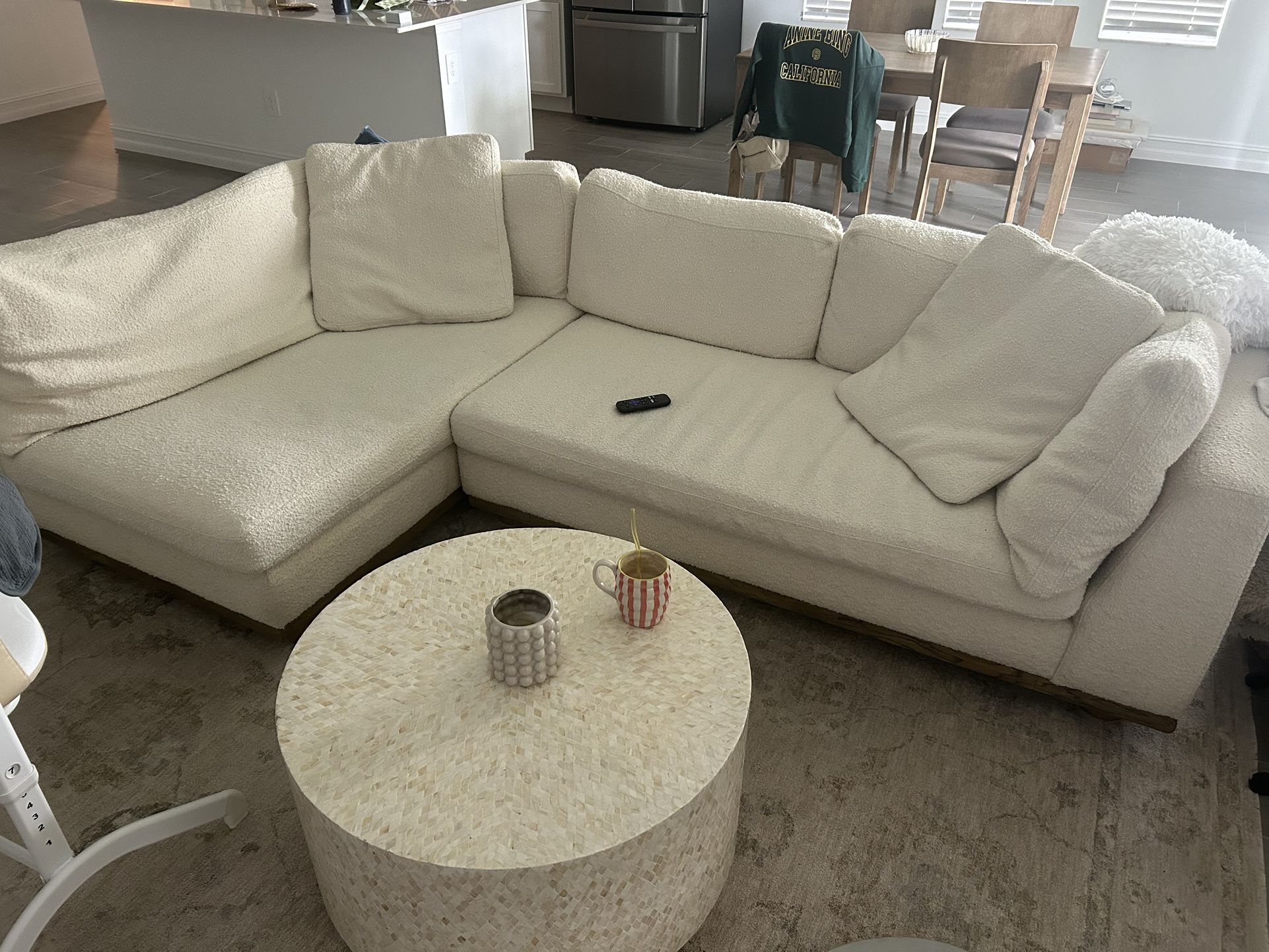 Anthropologie Boucle Sectional