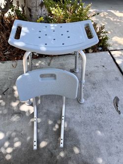 Bathroom Chair with Backrest for Mobility