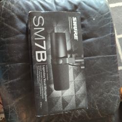 Shure SM7B.  and  Microphone Stand