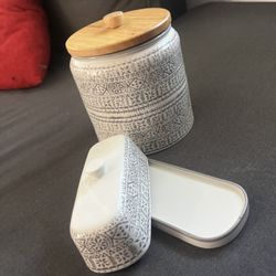 Cookie Jar And Butter Dish