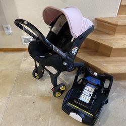 Doona Stroller With Base Pink