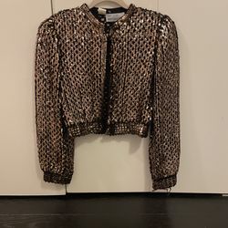 Vintage Gold Sequin Jacket