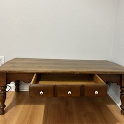 Wooden coffee table