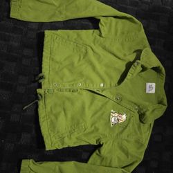 Winnie The Pooh Green Jacket Size XS