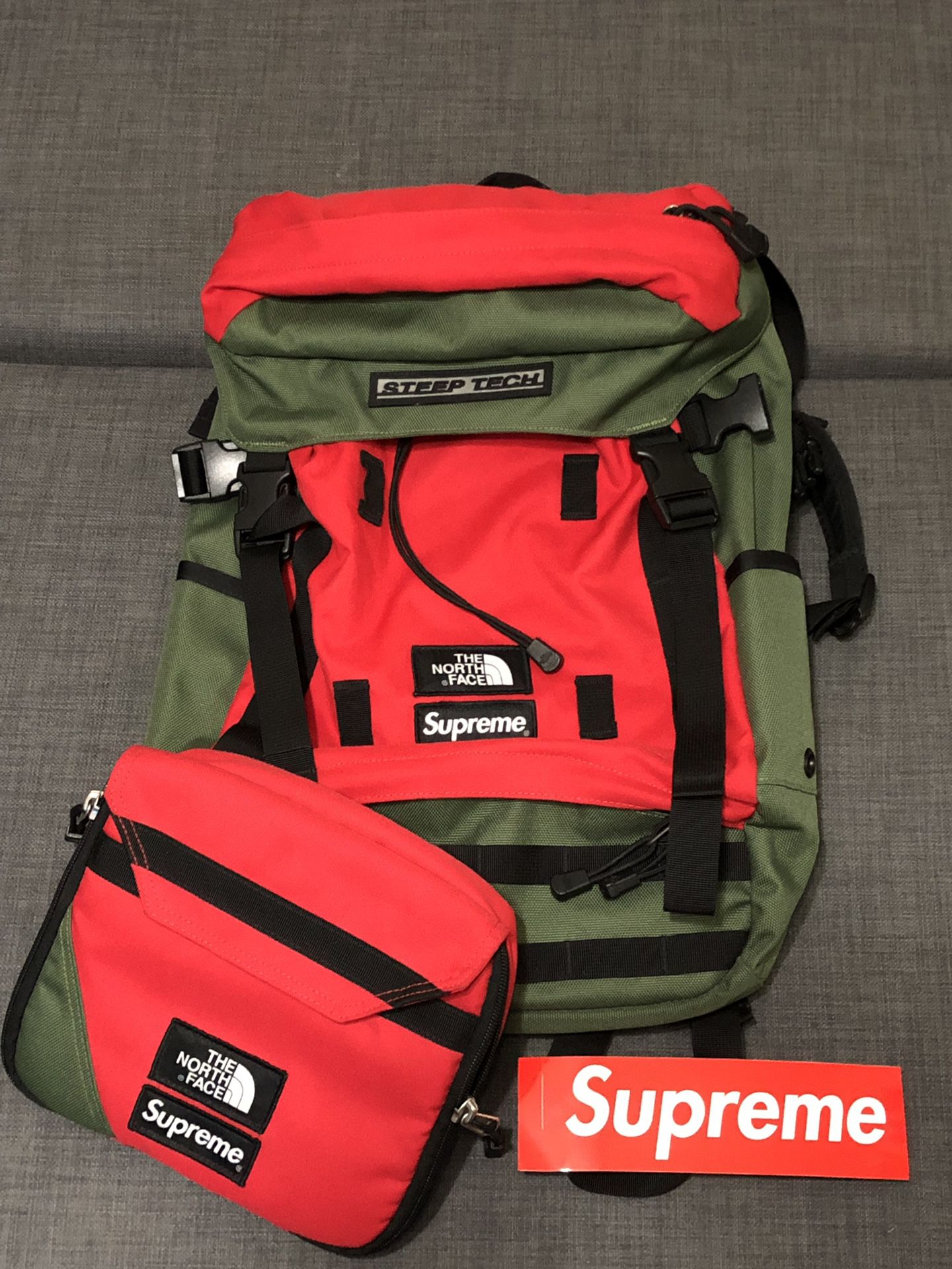 SUPREME The North Face STEEP TECH backpack /YEEZY/OFFWHITE/Travis scott for  Sale in Cerritos, CA - OfferUp