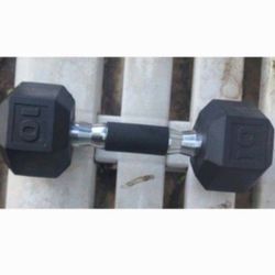 10 Lb Hex Dumbbell