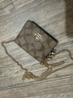 Coach chain wallet purse