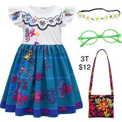 Maribel Encanto Mexican Costume Girls 3T Halloween