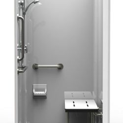 ADA No Curb Shower w/seat