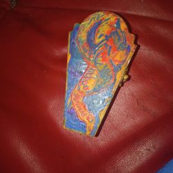 Mini Hand Painted Wooden Coffin 