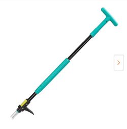 Misopily - 39 in. Weeder 3 Claw Stand Up Heavy Duty Long Handle Detachable Tool for Lawn Garden Dandelion Crabgrass Removal Misopily - 39 in. Weeder 3