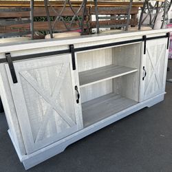 Modern Farmhouse Gray TV Stand