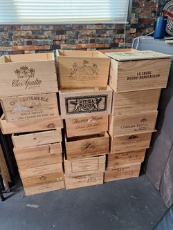 SOLID WOOD WINE BOXES