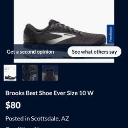 Womans Brooks Shoes Size 10 W