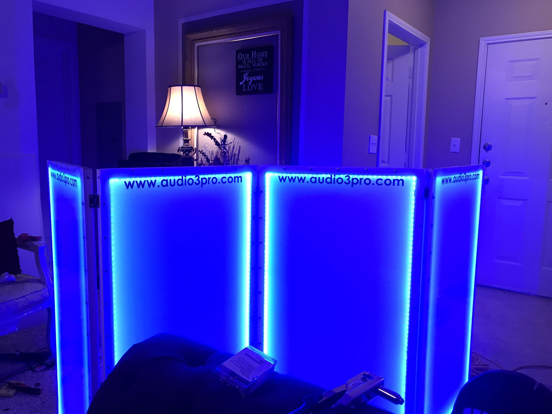 Custom Led dj booth with remote