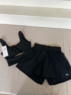 ALO Black 2-Piece Activewear Set