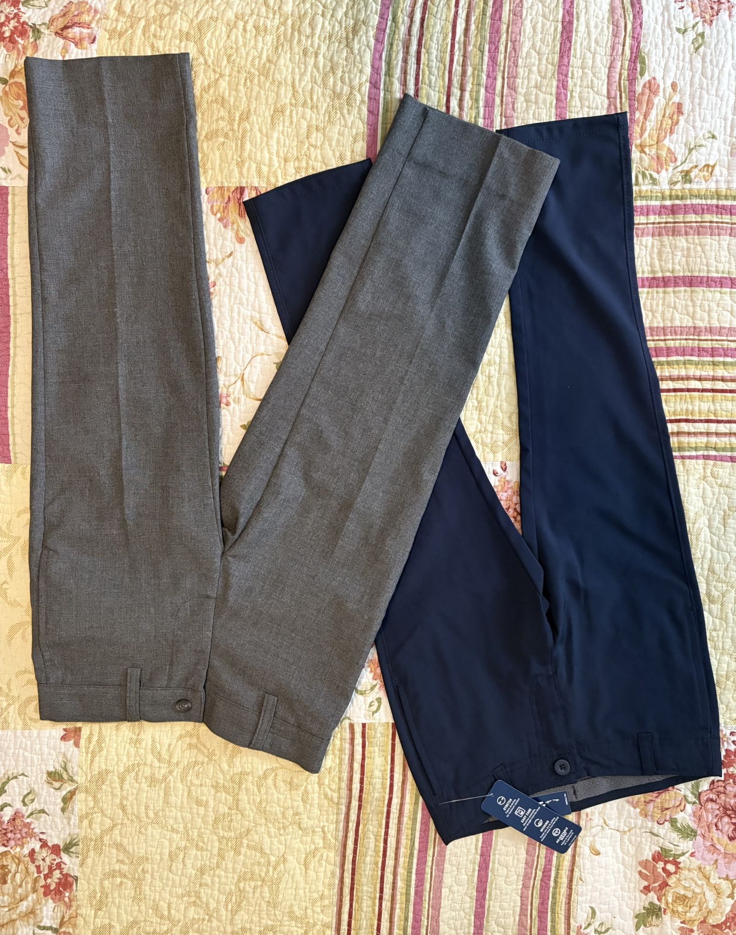Boys Dress Pants (gray 4) (blue 5)