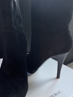 Black Suede Platform Boots