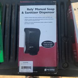 QTY 4 Rely Manual Soap & Sanitizer Didpenser By San Jamar S1300TBK
