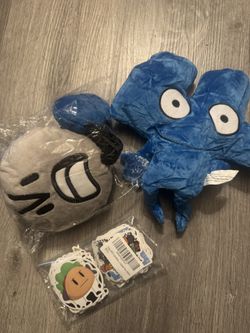 BFDI Plushies And 110 Stickers Set
