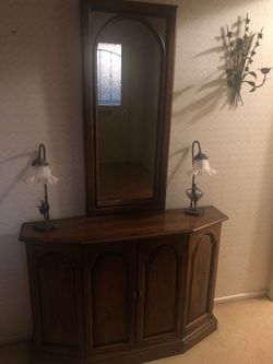 Mirror desk antique