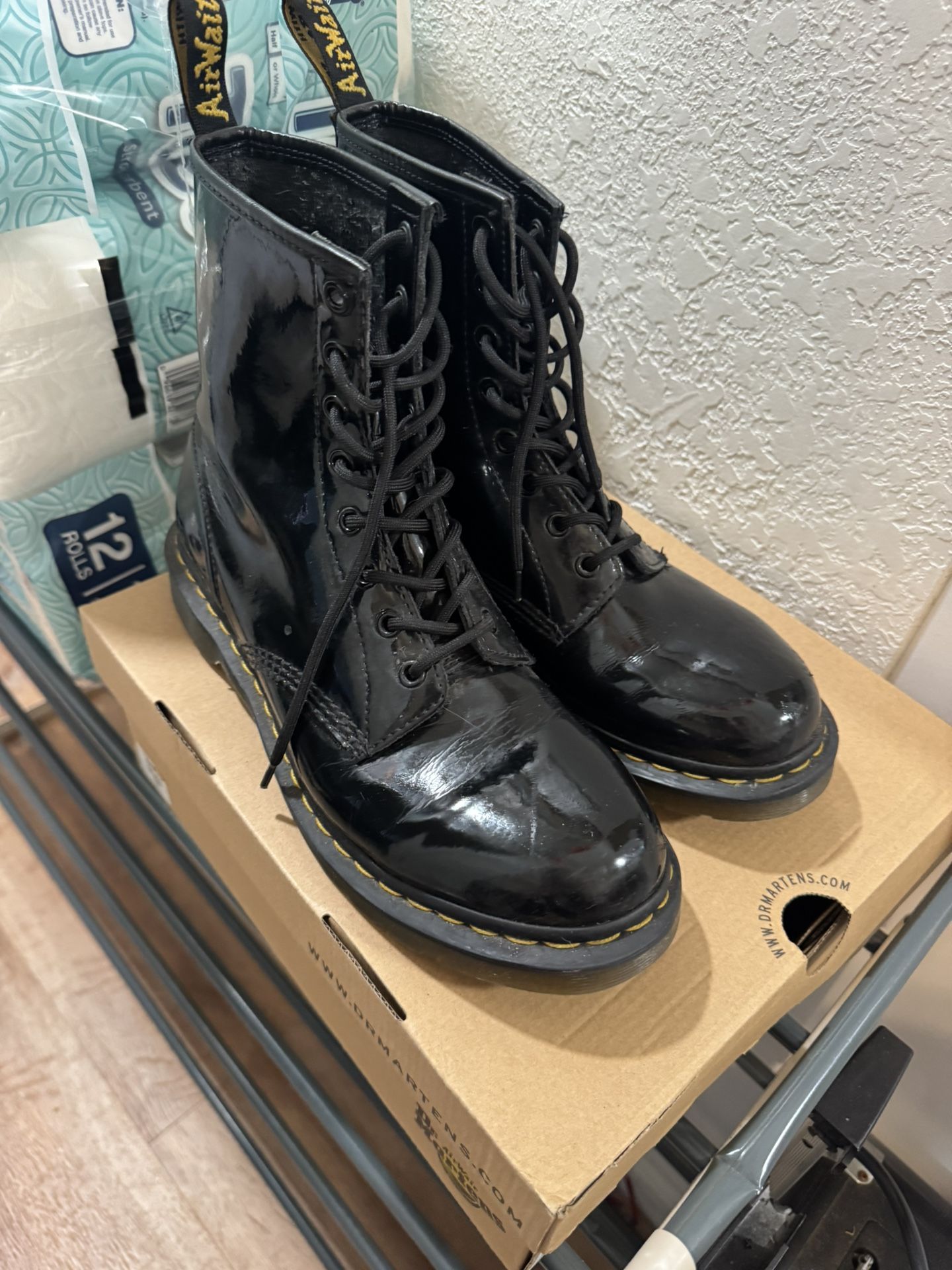 Dr. Martens 1460 Women's Combat Boots - Black, US 11