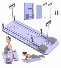 Foldable Home Workout Exercise Board with Resistance Bands