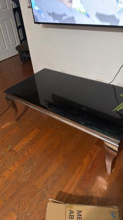 Glass coffee table