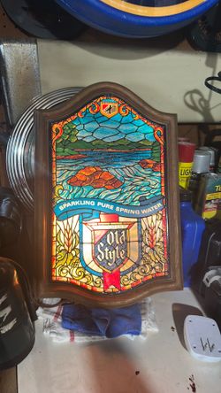 Old style beer light up sign