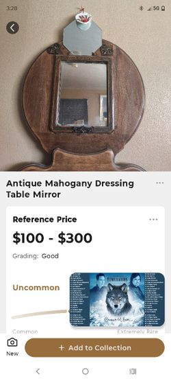 Antique Mahogany Dressing Table Mirror