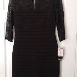 Adrianna Papell Black dress/vestido negro