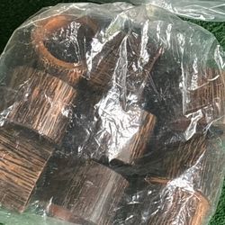Set of Wooden Napkin Rings – Rustic Table Décor (Lot of 12)