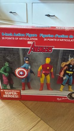 New in box 2025 Mego 8” Avengers set