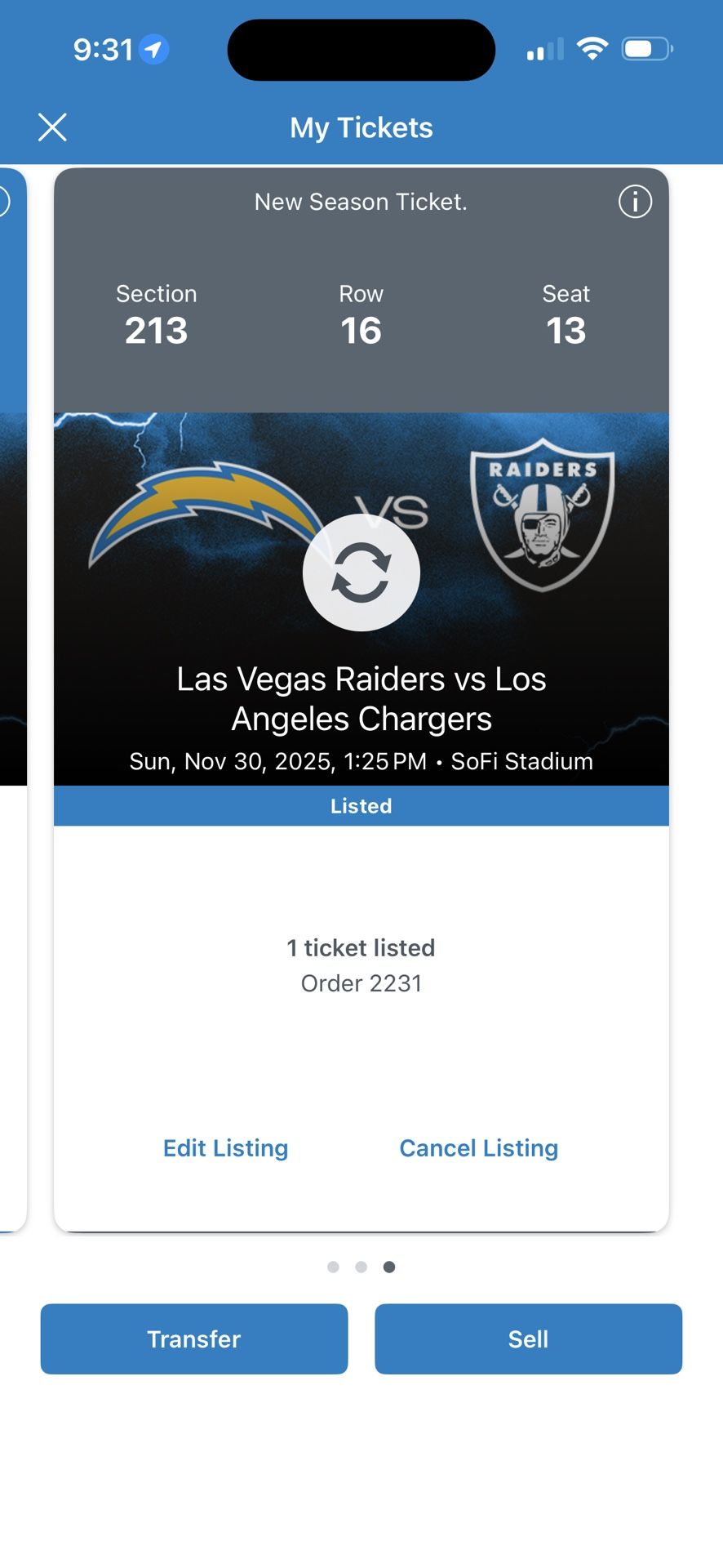 Chargers Va Raiders