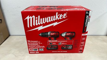 Brand New Milwaukee M18 Compact 2-Tool Combo Kit