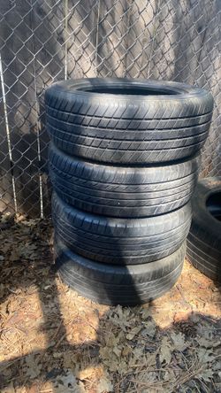 Tires set of four, 205/55/16 50-80% tread