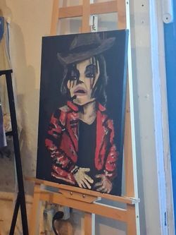 Original Acrylic Portrait Painting on Canvas