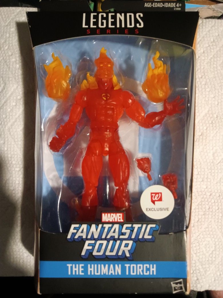Marvel Legends Series Fantastic Four. Human Torch. Walgreens Exclusive.