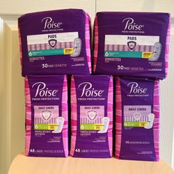 Poise Pads & Liners Bundle (5 For $25)