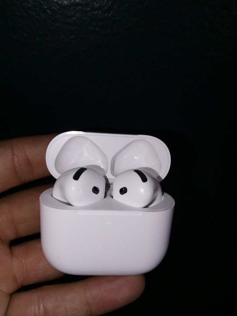 (Open Box Never Used) AirPods 4th Generation Earbuds Headsets Headphones Wireless Bluetooth