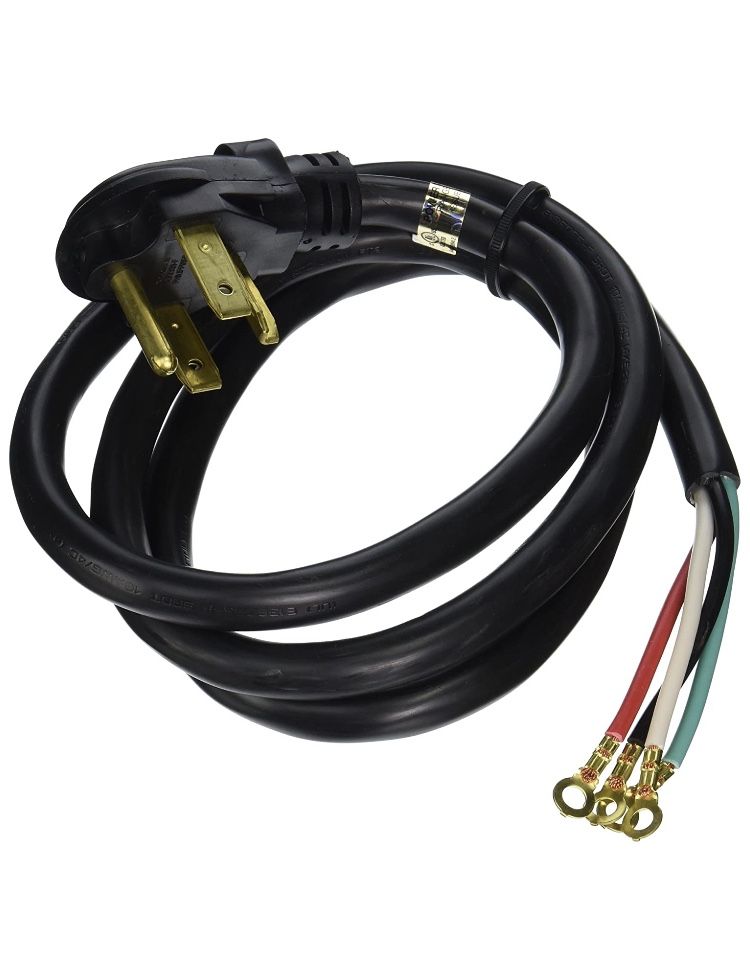 General Electric WX09X10020 4 Wire 30amp Dryer Cord, 6-Feet