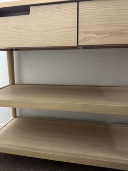 TARGET ENTRYWAY CONSOLE MEDIA TABLE TAN BROWN BEIGE NEUTRAL for Sale in ...