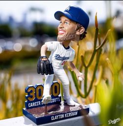 Clayton Kershaw 3000 Strikeouts Bobblehead