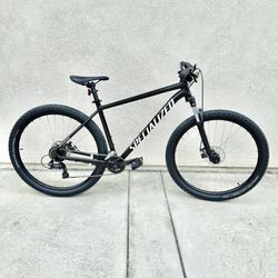 29"(XL) Specialized Rockhopper SPORT Black White Mountain Bike 16 Speed Disc brakes