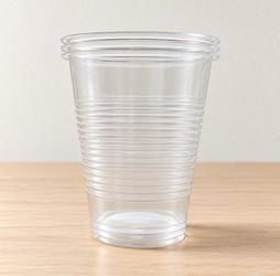12 oz Clear Disposable Plastic Cups – 1,000 Count – Brand New