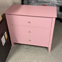 Amberrae Large 3 Drawer Dresser, Wide Chest of Drawers (small Nick On The Back Corner)