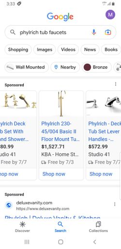 Tub faucet