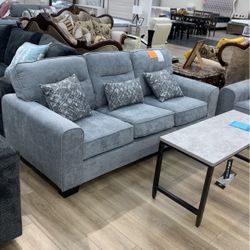 Light Gray Fabric Sofa